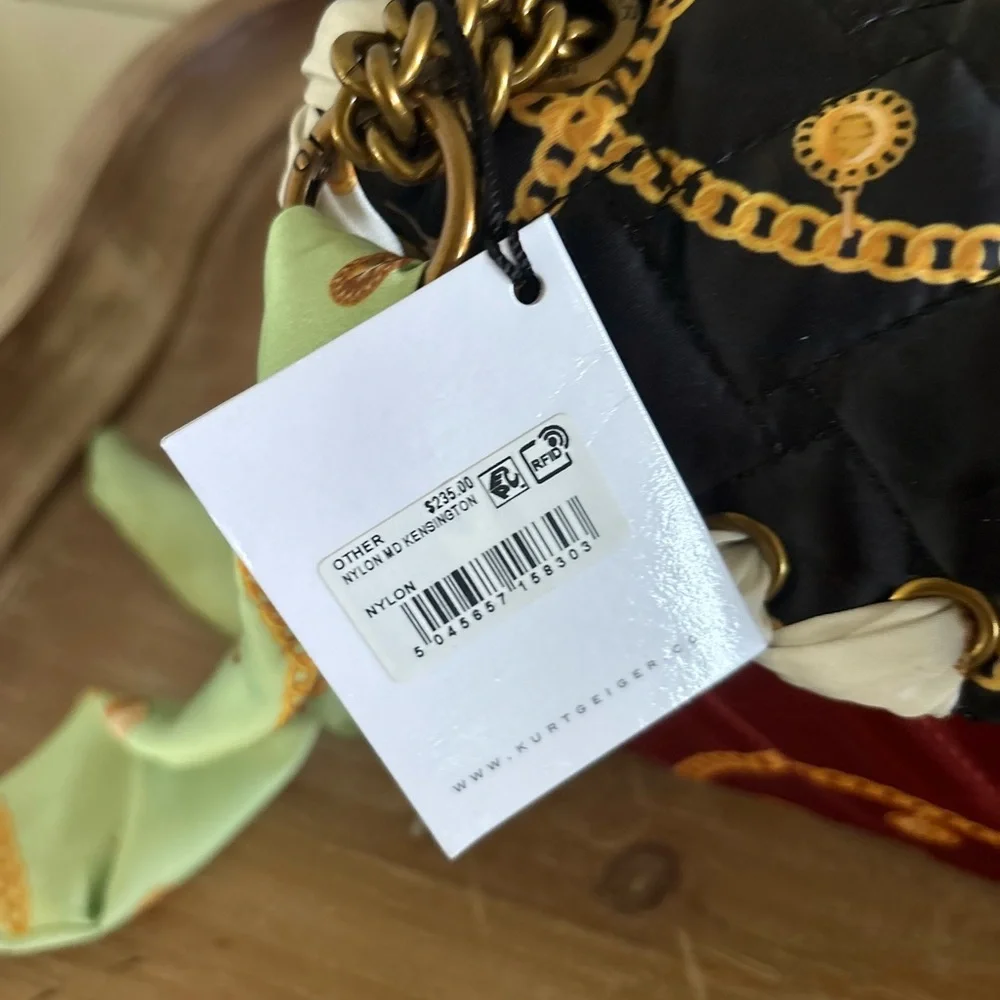 Kurt Geiger Kensington Medium Quilted Nylon Crossbody Bag NWT - Picture 3 of 6